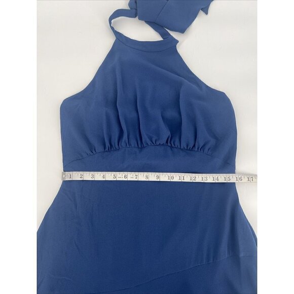 Donna Morgan Blue Midi Dress - Picture 5 of 7